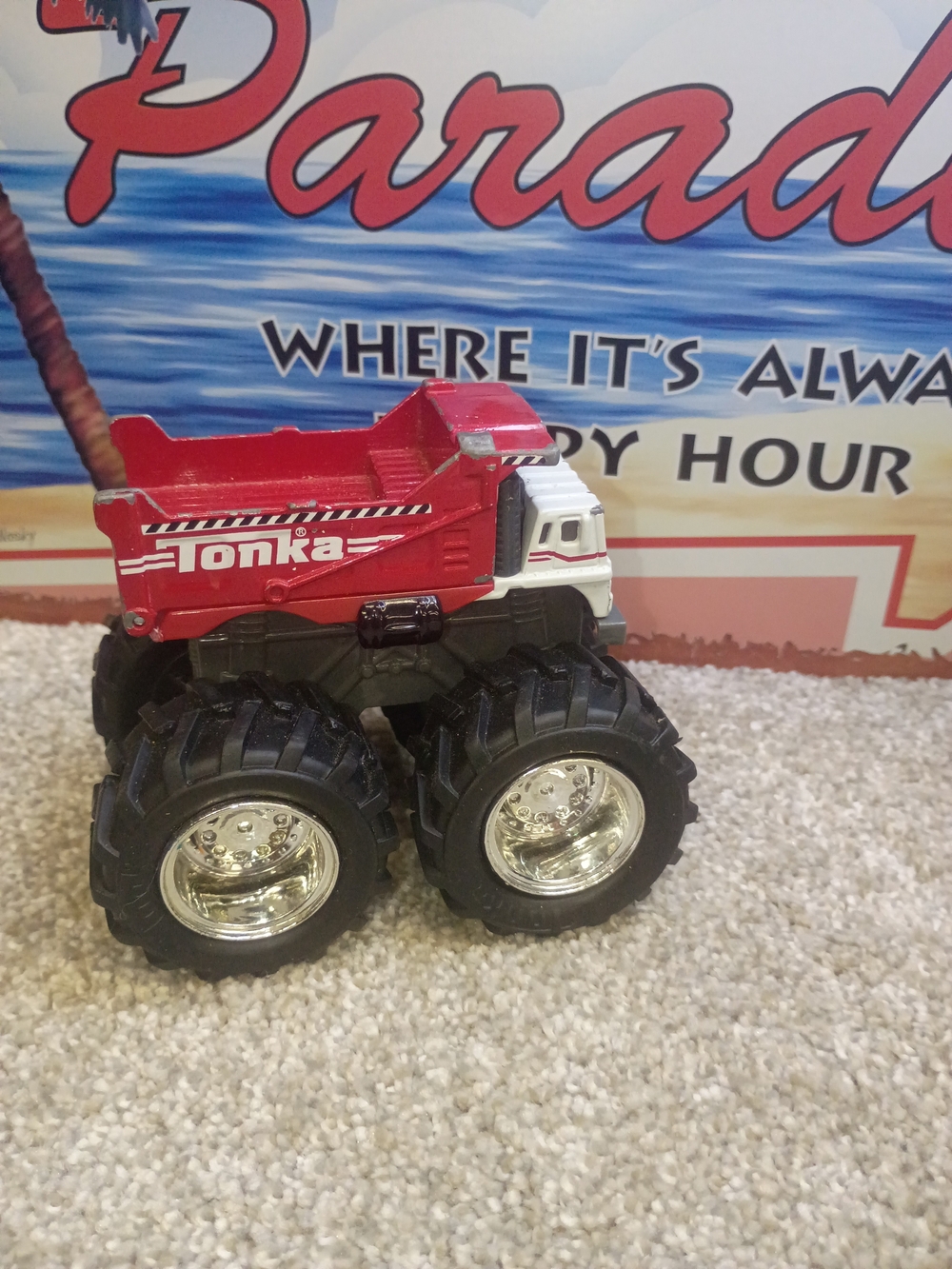 Tonka Red Monster Dump Truck Toy - Kids